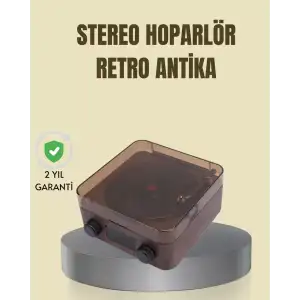 AsilTech Saatli Gece Işıklı Hoparlör – Modern ve Vintage Tasarım