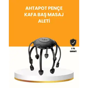 AsilTech Saç Derisi Masaj Aleti 8 Bağımsız Kol 3 Modlu Derin Rahatlama