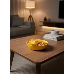 AsilTech Sarı Çerezlik Kase Seti 4 Adet 3x12 cm