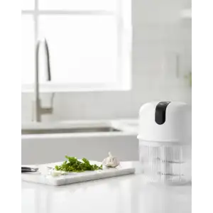 AsilTech Şarjlı Mini Sarımsak Doğrayıcı USB Şarjlı 250 ml