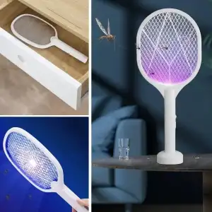 AsilTech Şarjlı Standlı Sinek Öldürücü Raket