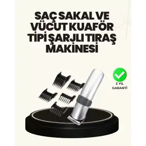 AsilTech Şarjlı ve Kablosuz Tıraş Makinesi – Her Yerde Rahat Kullanım