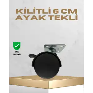 AsilTech Sehpa ve Masa İçin 6 cm Kilitli Ayak