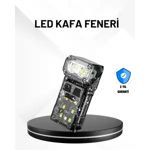 AsilTech Sensörlü LED Kafa Feneri Şarj Edilebilir Manyetik Eller Serbest