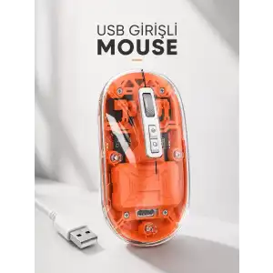 AsilTech Sessiz Kablosuz USB Girişli Mouse Fare Yüksek Performanslı