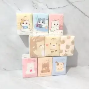 AsilTech Sevimli Figürlü Çocuk Mendili 9lu Paket