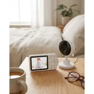 AsilTech Sıcaklık Sensörlü Güvenli Bebek Kamerası İki Yönlü Ses