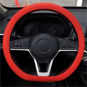 AsilTech Silikon Direksiyon Kılıfı Kırmızı