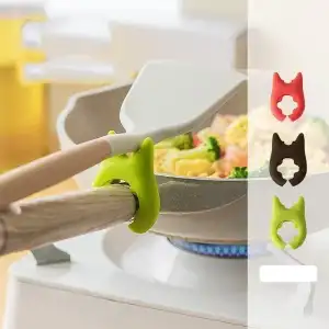 AsilTech Silikon Tava Tencere Kaşık Tutucu