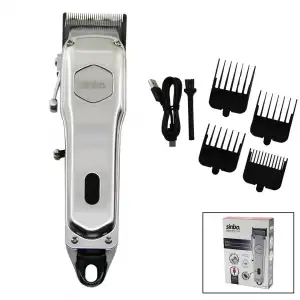 AsilTech Sinbo Tıraş Makinesi - USB Şarjlı - Çelik Gövde - Kollu Tarak Ayarı