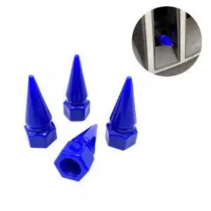 AsilTech Sivri Mermi Sibop Kapağı Plastik 4lü 32mm Mavi