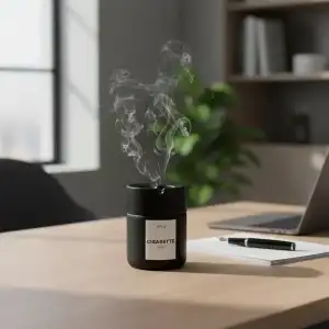 AsilTech Siyah Cam Küllük