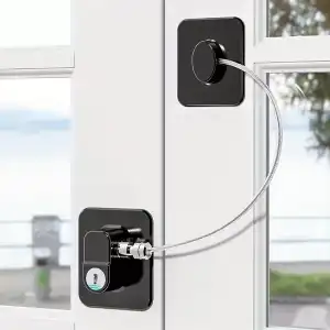 AsilTech Siyah Plaka Halatlı Emniyet Kilidi