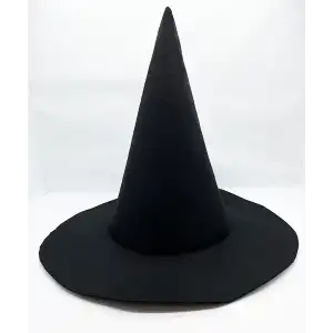 AsilTech Siyah Renk Keçe Cadı Şapkası