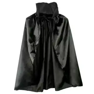 AsilTech Siyah Renk Yakalı Halloween Pelerini 90 cm