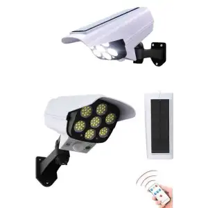 AsilTech Solar Bahçe Lambası Uzaktan Kumandalı Kamera Görünümlü Hareket Sensörlü