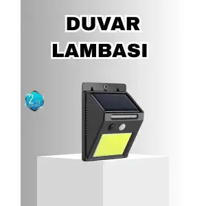 AsilTech Solar Güçlü LED Dış Mekan Lambası – Güneş Enerjisiyle Şarj Olan Sensörlü Bahçe Işığı