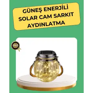 AsilTech Solar Güneş Enerjili Dekoratif Cam Lamba