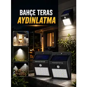 AsilTech Solar Lamba Giriş, Bahçe Yol Avlu Hareket Sensörlü Led