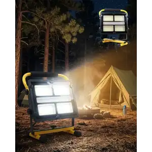 AsilTech Solar ve USB Şarjlı Güçlü LED Çalışma Lambası Ayarlanabilir Açılı Kamp Feneri