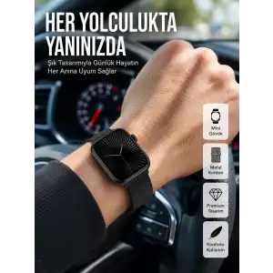 AsilTech SQ-16 Mini Series 10 Akıllı Saat – 3 Kordon + Hediye Bileklik