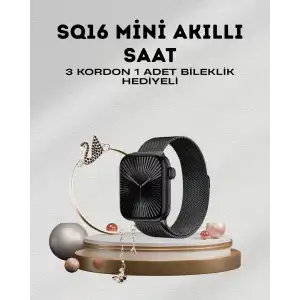 AsilTech SQ-16 Mini Series 10 – Dokunmatik Akıllı Saat | Kalp Ritmi, SpO2, Uyku Takibi