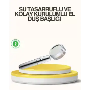 AsilTech Su Basıncını Artıran Sızdırmaz Duş Başlığı