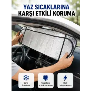 AsilTech Sünger İzolasyonlu Katlanabilir Güneşlik
