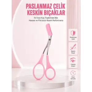 AsilTech Taraklı Kaş Düzeltme Makası – Hassas Şekillendirme ve Kolay Kullanım