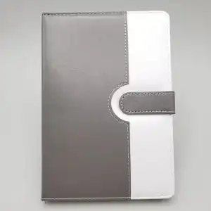 AsilTech Tarihsiz Ajanda Defter Beyaz Gri Renk