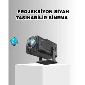 AsilTech Taşınabilir Akıllı Projeksiyon HDMI USB Uyumlu Oyun Destekli Kompakt
