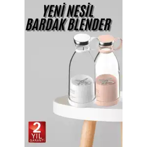 AsilTech Taşınabilir Kablosuz Şarjlı Kişisel Smoothie El Blender Mini Meyve Sıkacağı