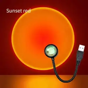 AsilTech Taşınabilir USB Sunset Gün Batımı Ambiyans Işığı Lamba