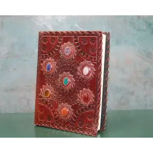AsilTech Taşlı Deri Defter Model 10