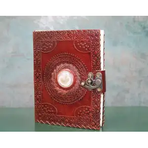 AsilTech Taşlı Deri Defter Model 3