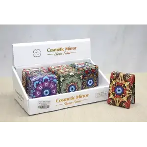 AsilTech Taşlı El Aynası Dikdörtgen Kalın Model 2