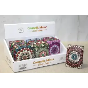 AsilTech Taşlı El Aynası Dikdörtgen Kalın Model 4