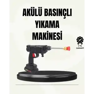 AsilTech TEK BATARYALI 48V Şarjlı Basınçlı Yıkama Makinesi
