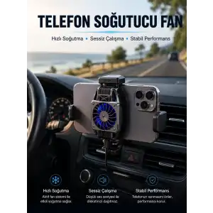 AsilTech Telefon Soğutucu Fan Aktif Soğutma Sistemi ile Güçlü Performans