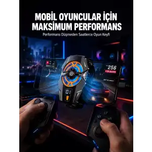 AsilTech Telefon Soğutucu Radyatör Type-C Bağlantılı 2 Kademeli Dijital Kontrollü