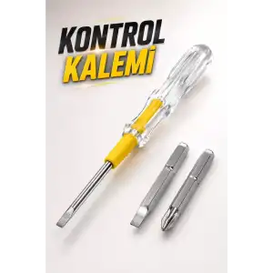 AsilTech Test Cihazı Kontrol Kalemi Çift Başlıklı Şeffaf Elektrik Testi