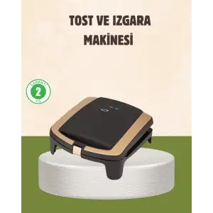 AsilTech Tost Makinesi Isı Kontrollü 4 Dilim Kapasiteli