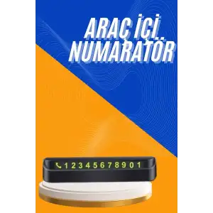 AsilTech Tüm Araçlara Uyumlu Araç Içi Park Numaratör Oto Araç Numaratör