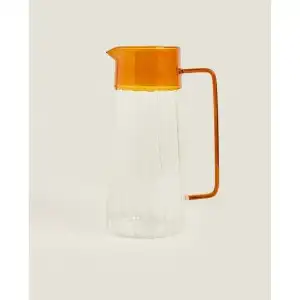 AsilTech Turuncu Detaylı Cam Sürahi 1600 ml