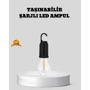 AsilTech Type-C Şarjlı LED Kamp Lambası – Uzun Ömürlü Pil ve Yüksek Parlaklık
