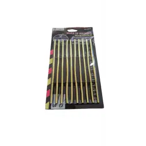 AsilTech U Tip Geçmeli Havalandırma Nikelaj Şerit Çıta İnce 20cm 10 Parça Gold