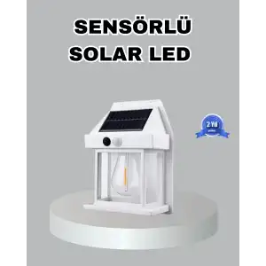 AsilTech Üç Modlu Güneş Enerjili Duvar Lambası 1800mAh Bataryalı ve Hareket Sensörlü