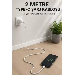 AsilTech USB-A to Type-C 2 Metre Hızlı Şarj Kablosu