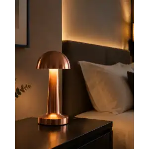 AsilTech USB Çıkışlı LED Mantar Masa Lambası 3 Modlu Dokunmatik Aydınlatma
