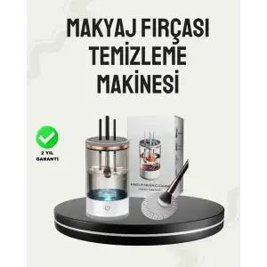 AsilTech USB Şarjlı Kompakt Makyaj Fırçası Temizleme Makinesi